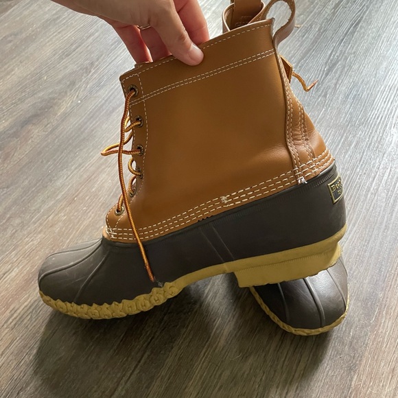 L.L. Bean Brown and Tan Duck Boots - Picture 3 of 7